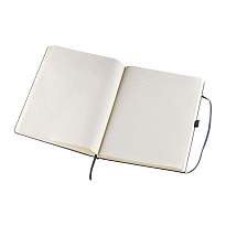 A4 notebook, lined, with strap