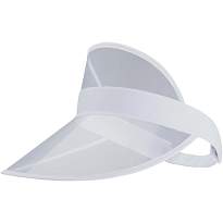 Bright cap with transparent visor 