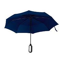 Automatic pocket umbrella with carabiner handle
