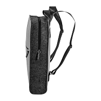 Backpack made of felt material with a colour accent