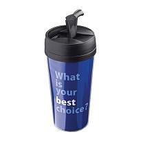 Thermal mug with paper inlay
