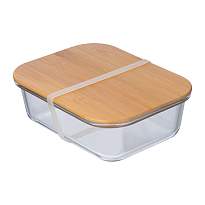 Caserola cu capac din bambus