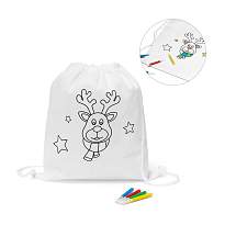 GLENCOE. Children's colouring drawstring bag