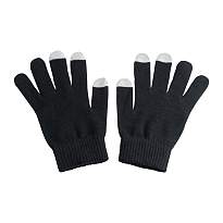 Acrylic gloves with touch tops on two fingers