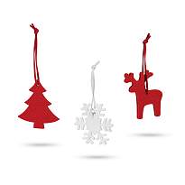 ZERMATT. Set of 3 Christmas decorations