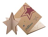felicitare de Craciun, stea, Creax Eco
