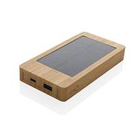 Powerbank solar Sunwick de 8.000 mAh din bambus