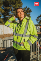 jacheta softshell de lucru, barbati, cu vizibilitate mare, ZAGREB WORK