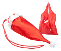 Palmi, foldable shopping bag with Santa-hat shaped case, 190T polyester