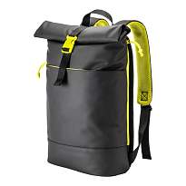 Water resistant soft pu laptop backpack, notebook compartment