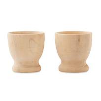 Set de 2 cesti din lemn