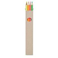 4 creioane tip marker in cutie