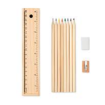 Set de 12 creioane de lemn