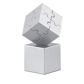 Puzzle 3D din metal