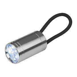 Flashlight with silicone