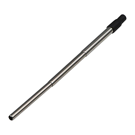 Extendable metal straw