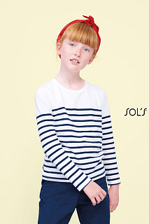 MATELOT LSL KIDS FRENCH NAVY/WHITE