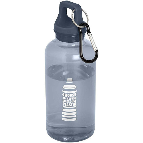 Oregon 400 ml RCS certified recycled plastic water bottle with carabiner 2