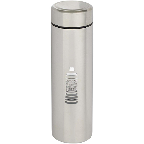 Taylor 450 ml double wall stainless steel flask with tea strainer 2