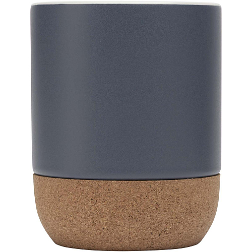 Billie 300 ml ceramic mug with cork details and matt finish 3
