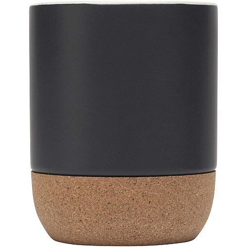 Billie 300 ml ceramic mug with cork details and matt finish 3