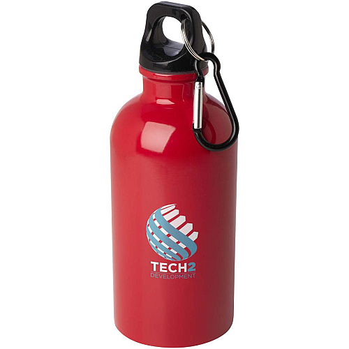 Oregon 400 ml RCS certified single wall stainless steel water bottle with carabiner 2