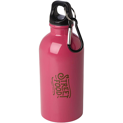 Oregon 400 ml RCS certified single wall stainless steel water bottle with carabiner 2