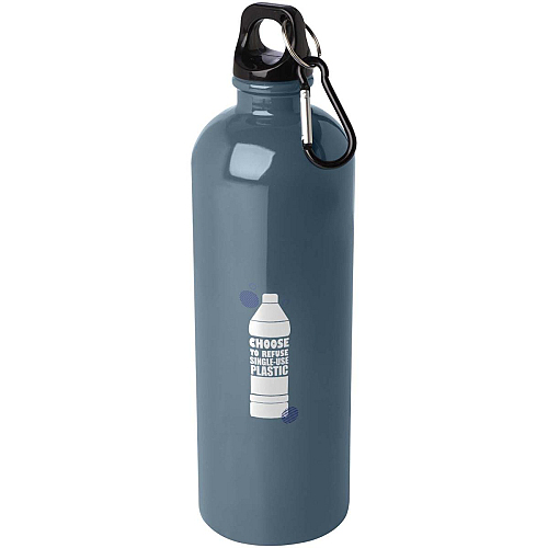 Sticla de apa Oregon de 750 ml, RCS certificata, din otel inoxidabil cu perete simplu si carabina 2