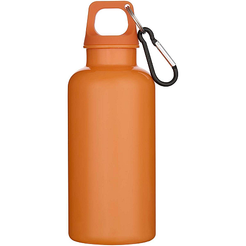 Oregon 400 ml solid colour RCS recycled plastic water bottle with carabiner 3