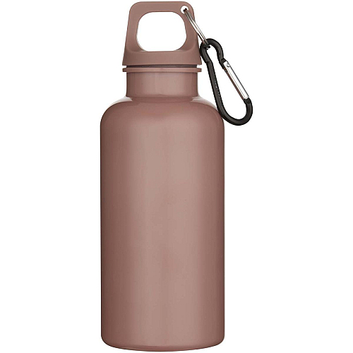 Oregon 400 ml solid colour RCS recycled plastic water bottle with carabiner 3