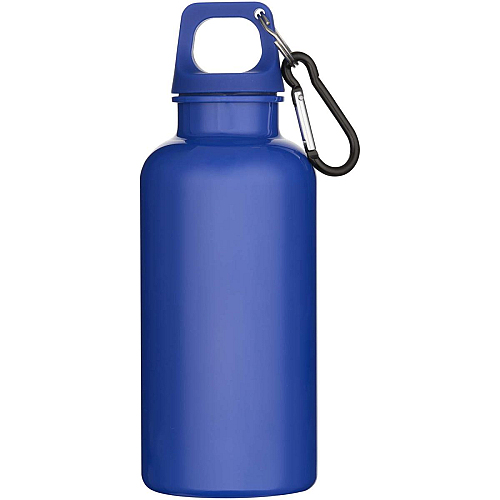 Oregon 400 ml solid colour RCS recycled plastic water bottle with carabiner 3