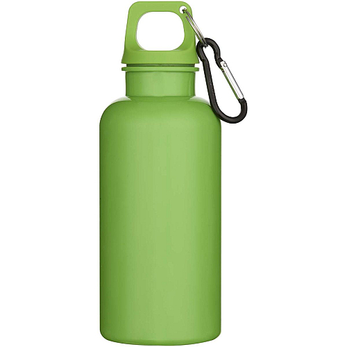 Oregon 400 ml solid colour RCS recycled plastic water bottle with carabiner 3