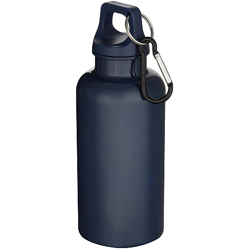 Oregon 400 ml solid colour RCS recycled plastic water bottle with carabiner 1