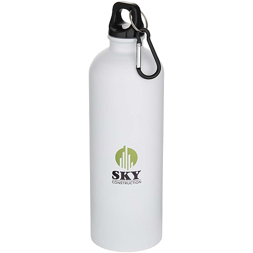 Oregon 750 ml matte RCS recycled single wall stainless steel water bottle with carabiner 2