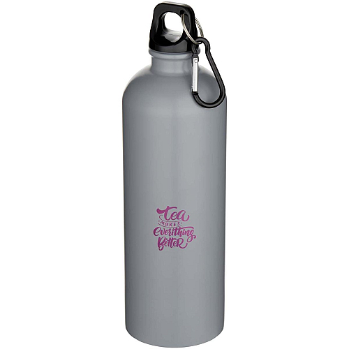 Oregon 750 ml matte RCS recycled single wall stainless steel water bottle with carabiner 2