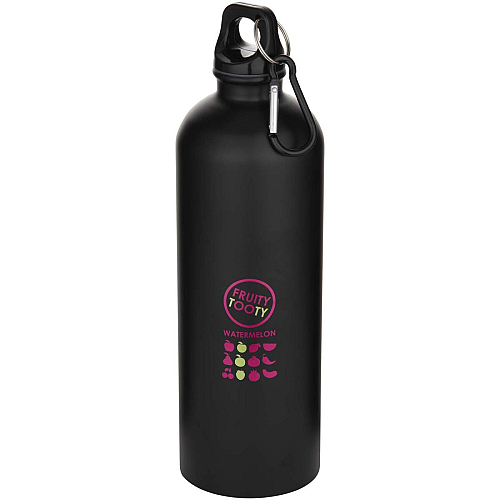 Oregon 750 ml matte RCS recycled single wall stainless steel water bottle with carabiner 2