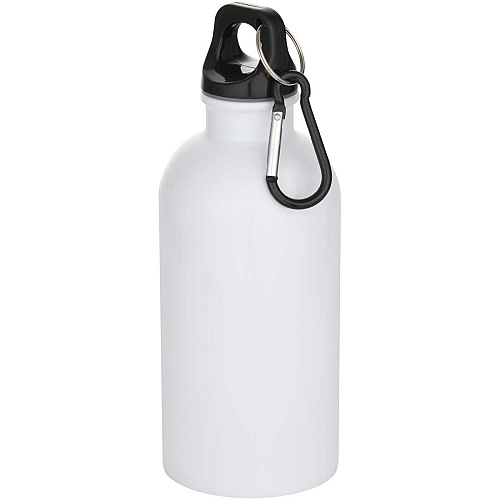 Oregon 400 ml sublimation RCS recycled single wall stainless steel water bottle with carabiner 1