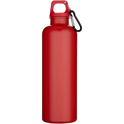 Oregon 750 ml solid colour RCS recycled plastic water bottle with carabiner 3