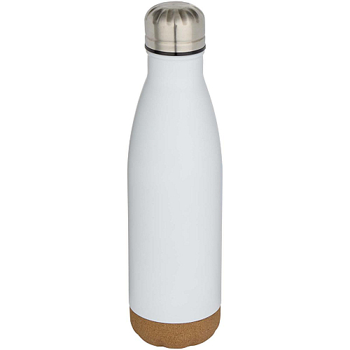 Cove 500 ml double wall vacuum insulated stainless steel water bottle with cork details 1