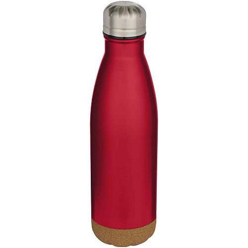 Cove 500 ml double wall vacuum insulated stainless steel water bottle with cork details 1