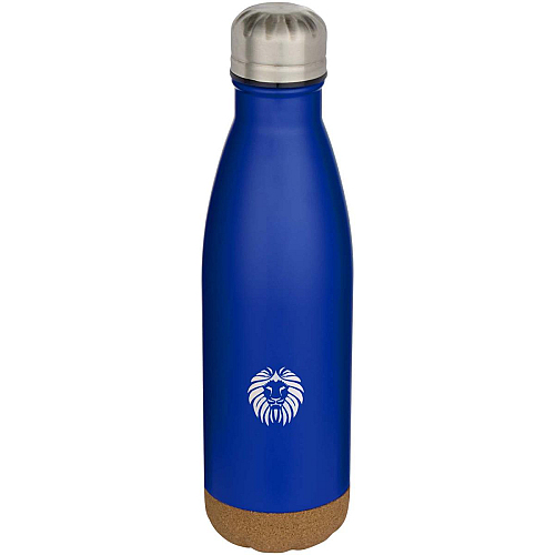 Cove 500 ml double wall vacuum insulated stainless steel water bottle with cork details 2