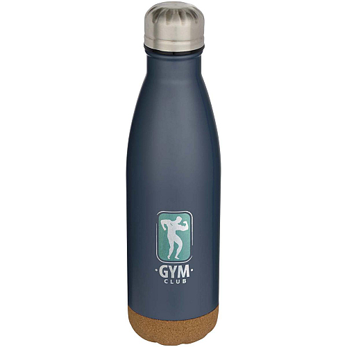 Cove 500 ml double wall vacuum insulated stainless steel water bottle with cork details 2
