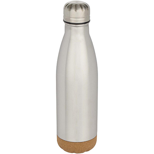 Cove 500 ml double wall vacuum insulated stainless steel water bottle with cork details 1
