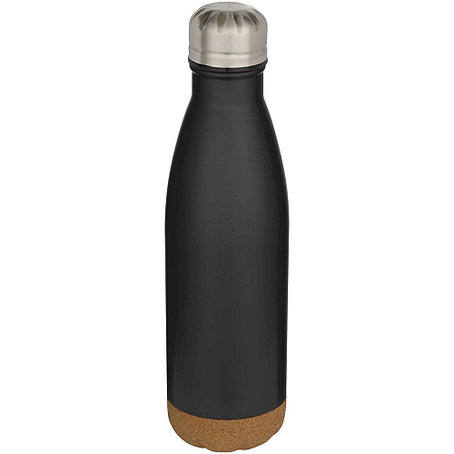 Cove 500 ml double wall vacuum insulated stainless steel water bottle with cork details 1