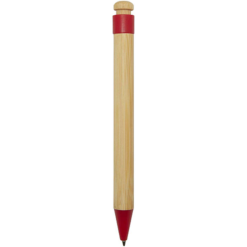 Rattan bamboo and recycled plastic ballpoint pen (black ink) 4