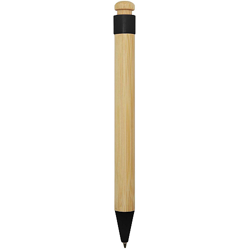 Rattan bamboo and recycled plastic ballpoint pen (black ink) 4