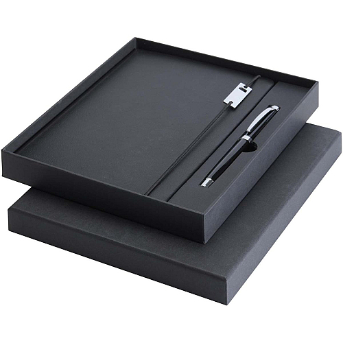 Legato Elegance A5 hard cover notebook and rollerball pen set 1