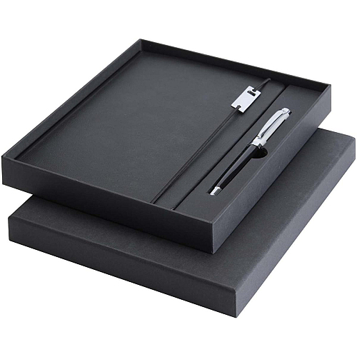 Legato Elegance A5 hard cover notebook and rollerball pen set 1