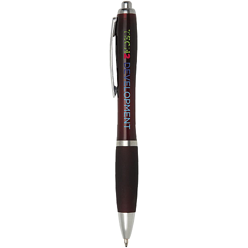 Nash ballpoint pen with coloured barrel and grip (black ink) 2