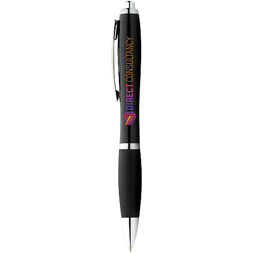 Nash ballpoint pen with coloured barrel and grip (black ink) 2